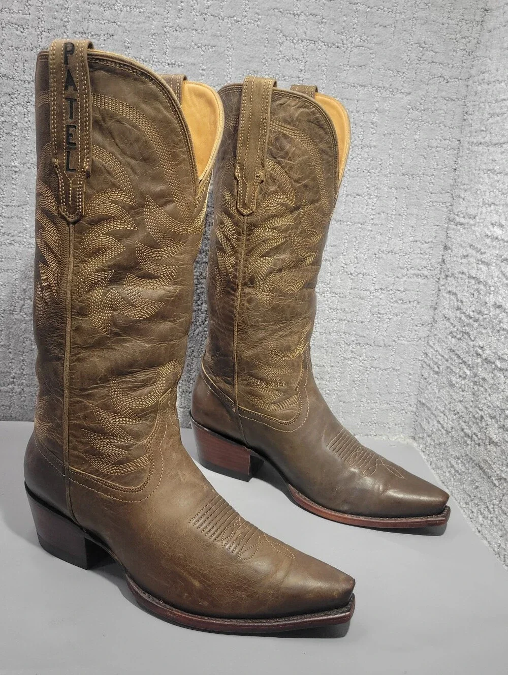 Tecovas The Annie Women's Size US 9B Cafe Goat Cowgirl 14" Boots - Picture 6 of 12